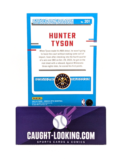2023-24 Donruss Optic #201 Hunter Tyson Rated Rookie RC