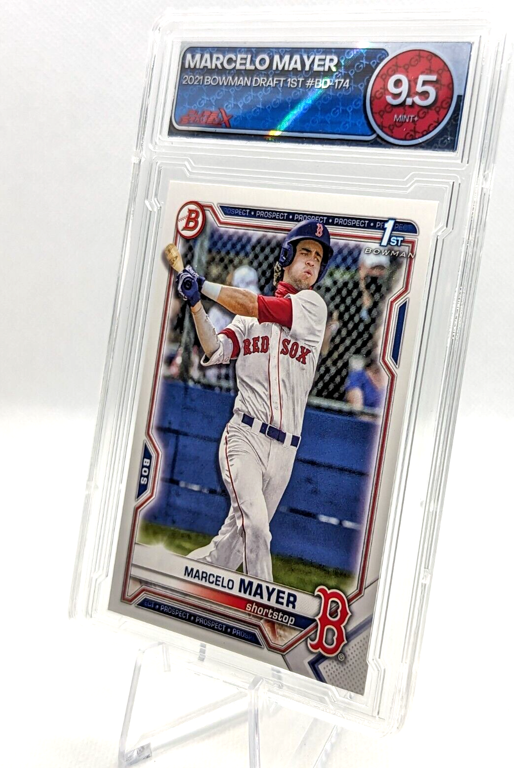 Marcelo Mayer #BD-174 2021 Bowman Draft 1st Graded 9.5 Red Sox