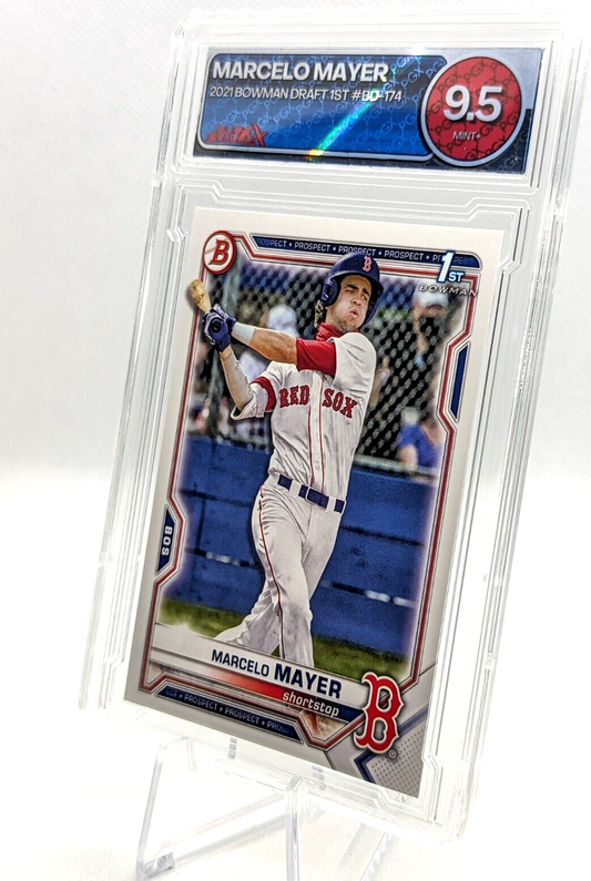 Marcelo Mayer #BD-174 2021 Bowman Draft 1st Graded 9.5 Red Sox