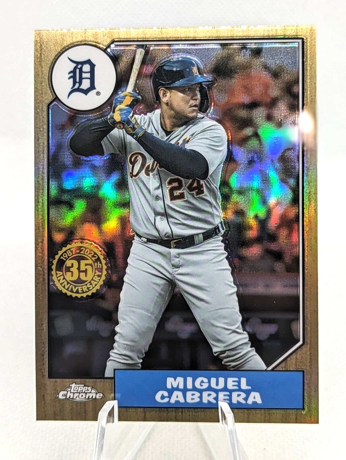 Miguel Cabrera #87BC-3 2022 Topps Chrome 1987 Detroit Tigers