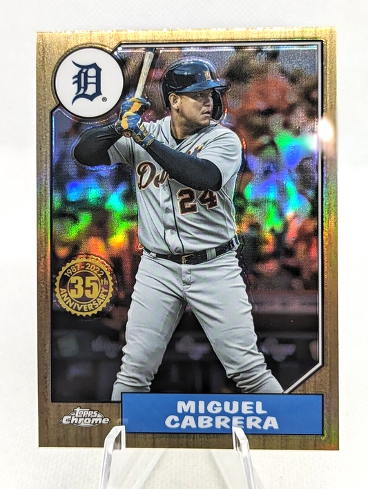 Miguel Cabrera #87BC-3 2022 Topps Chrome 1987 Detroit Tigers