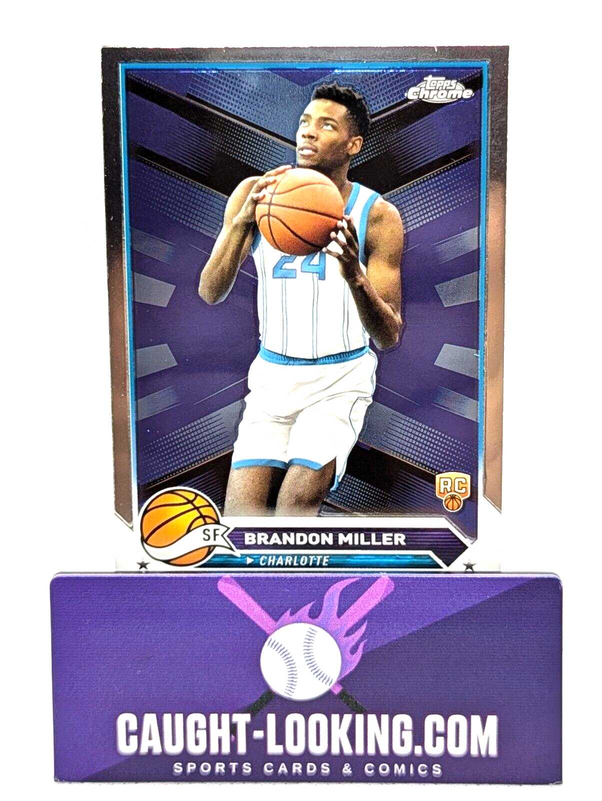 Brandon Miller - 2024 Topps Chrome Rookie CHARLOTTE HORNETS #127 NBA