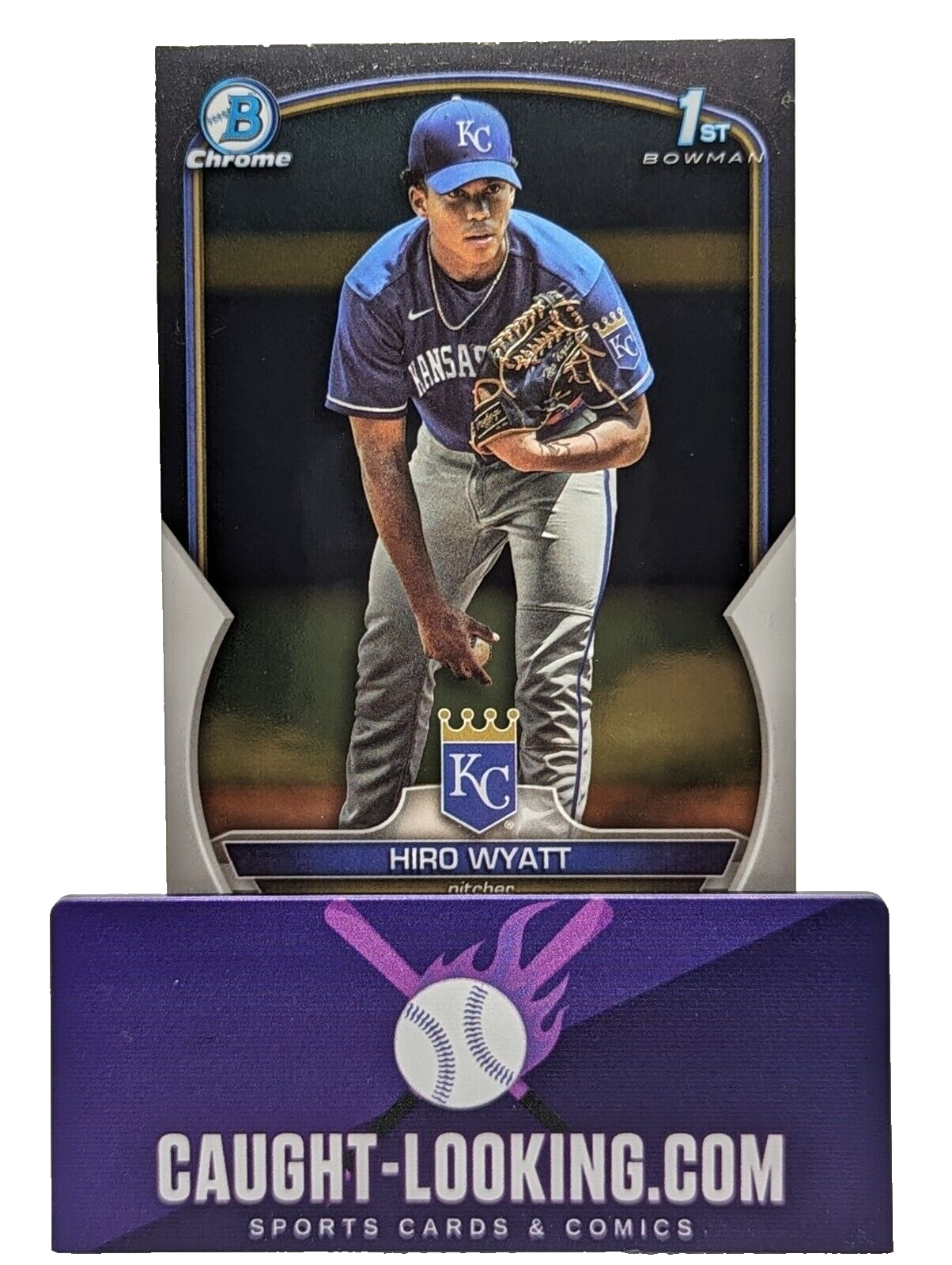 Hiro Wyatt - 2023 Bowman Chrome Draft #BDC-80 Kansas City Royals Prospect