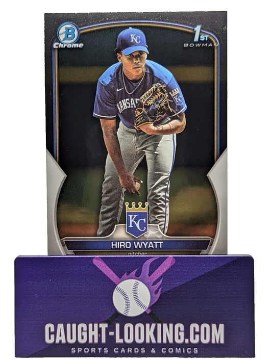 Hiro Wyatt - 2023 Bowman Chrome Draft #BDC-80 Kansas City Royals Prospect