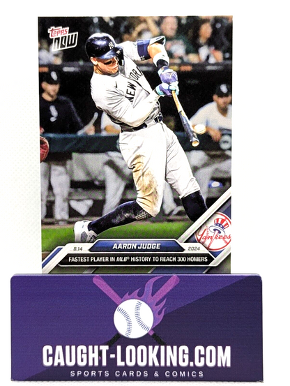 Aaron Judge - 2024 Topps NOW #555 NY Yankees - Fastest MLB Player to 300 HRs