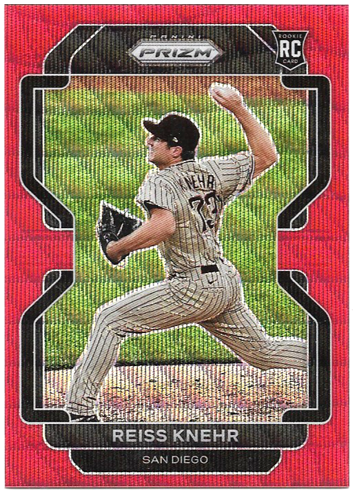 Reiss Knehr #61 Red Wave Prizm 2022 Prizm San Diego RC /99