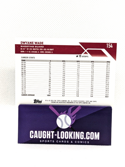 Dwyane Wade - 2023-24 Topps Chrome Basketball Prism Refractor #154