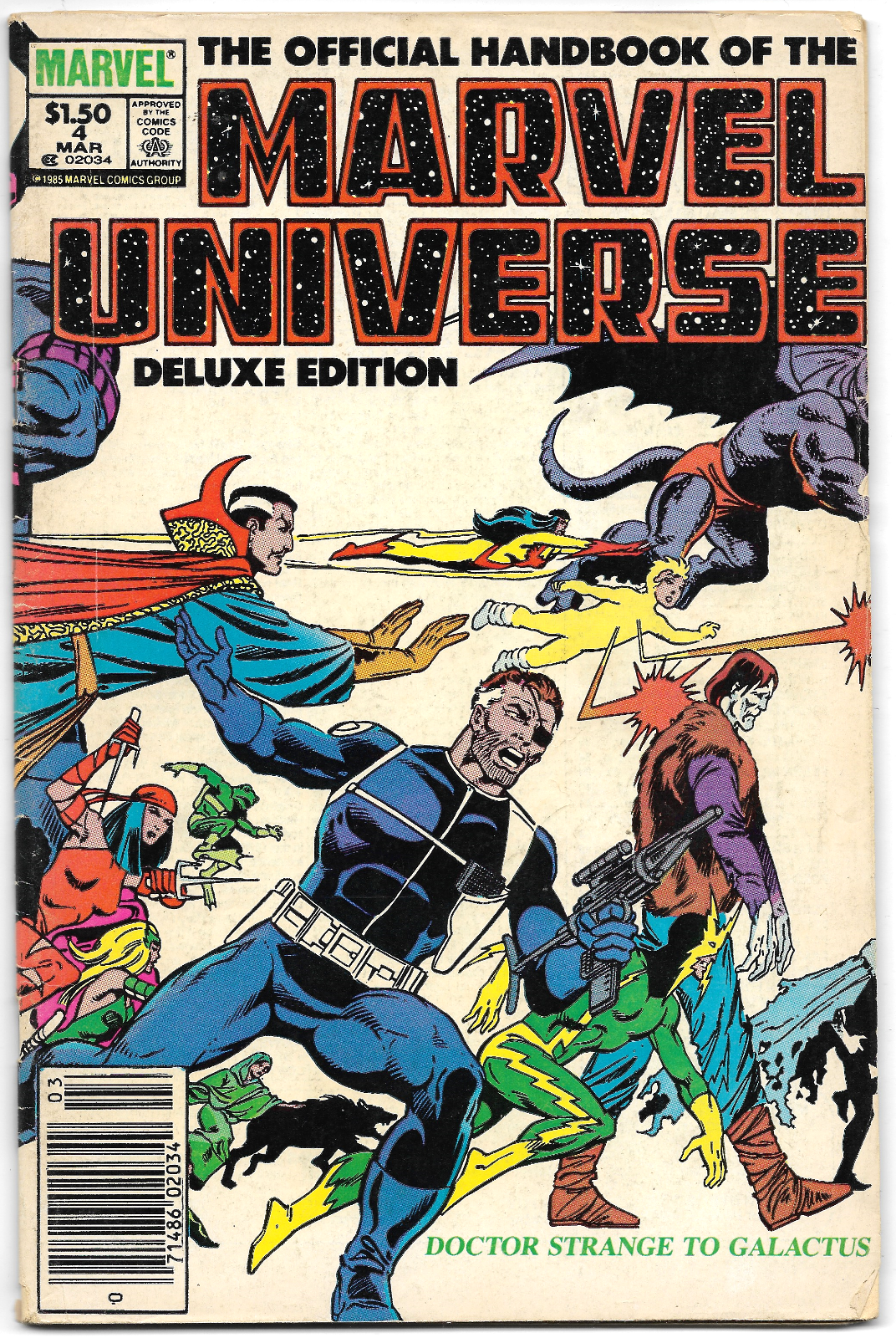 Marvel Universe #4 - 1986 Official Handbook Of Marvel Universe Deluxe Edition