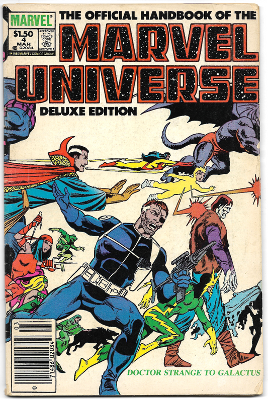 Marvel Universe #4 - 1986 Official Handbook Of Marvel Universe Deluxe Edition