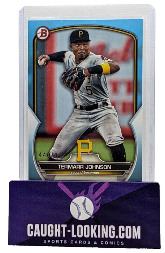 Termarr Johnson SKY BLUE /499 2023 Bowman Draft - 1st Bowman #BDC-11