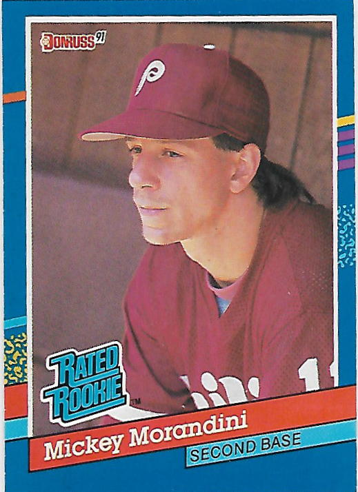 Mickey Morandini #44 Rookie 1991 Donruss- Philadelphia Phillies 