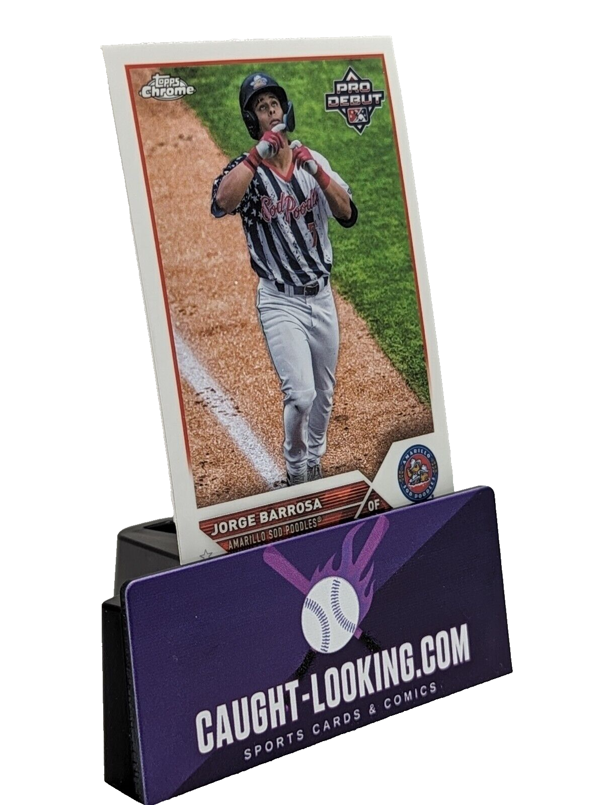 2023 Pro Debut Chrome Base #PDC-21 Jorge Barrosa - Amarillo Sod Poodles