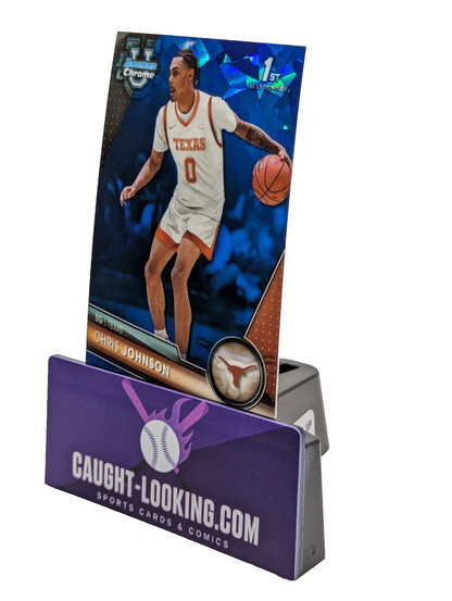 2023-24 Bowman Chrome U Sapphire Chris Johnson #39 Texas