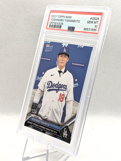 Yoshinobu Yamamoto 2023 Topps NOW Offseason #OS25 PSA 10