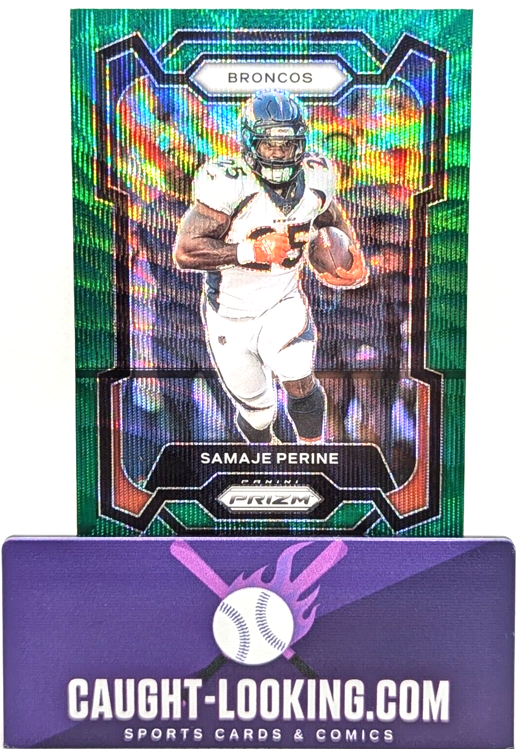 2023 Panini Prizm Samaje Perine Green Prizm #88 - Denver Broncos