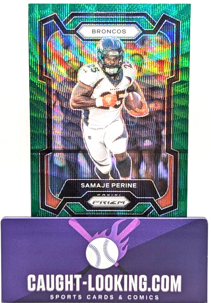 2023 Panini Prizm Samaje Perine Green Prizm #88 - Denver Broncos