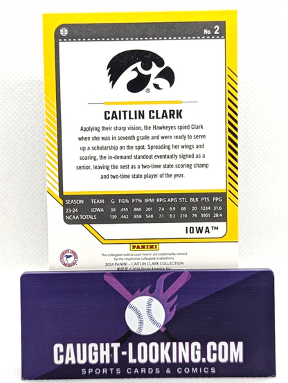 2024 Panini Caitlin Clark Collection - Base Donruss Panini #2 Caitlin Clark (RC)