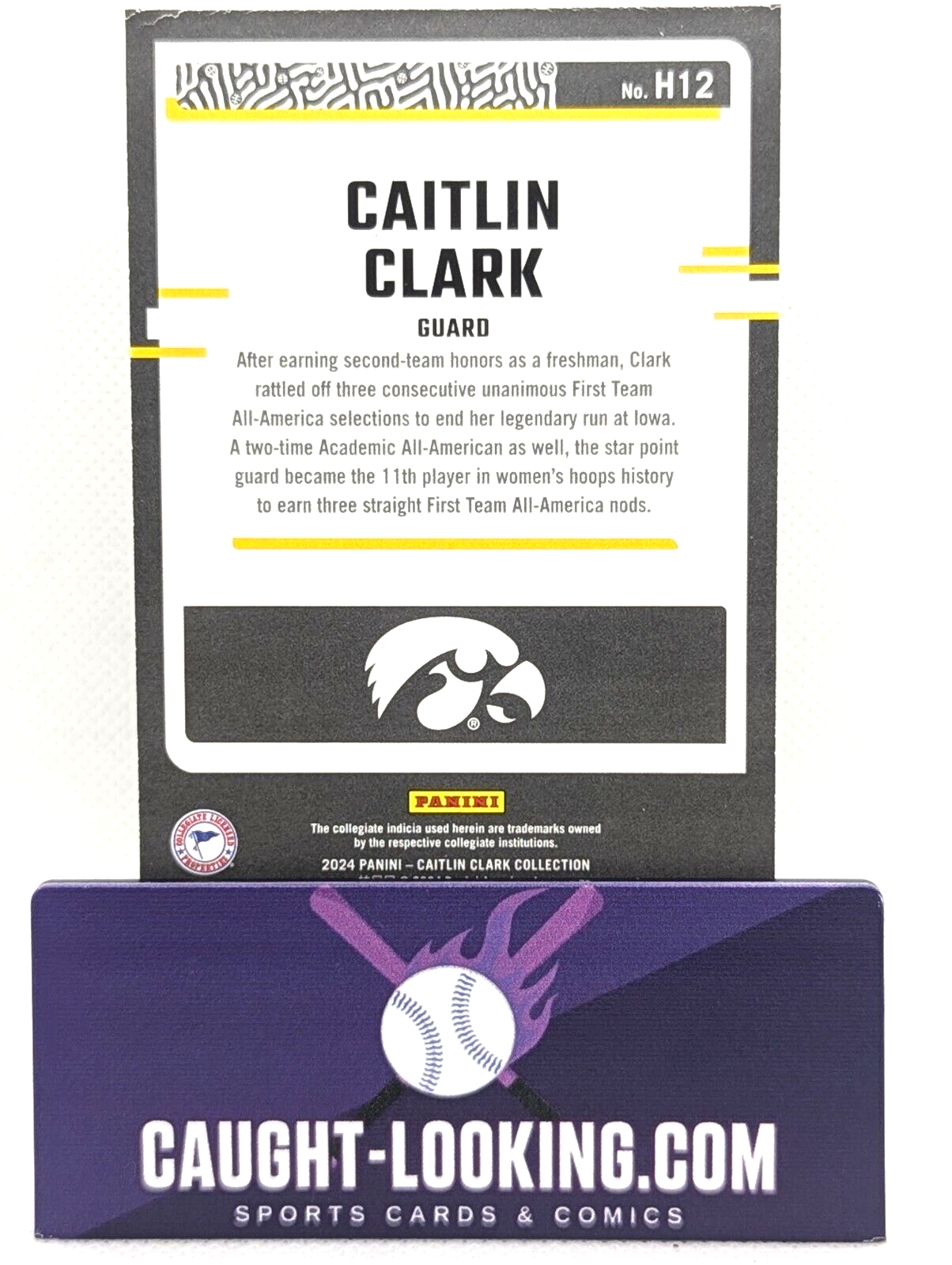 2024 Panini Caitlin Clark Collection - Highlights #H12 Caitlin Clark (RC)