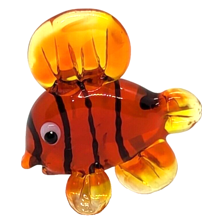 Ganz World Miniature Mini Glass Collectible Figurine Clownfish