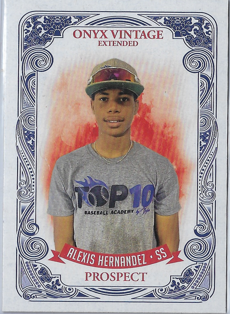 Alexis Hernandez #VEAH - 2021 Onyx Vintage Extended Rookie RC Red Sox