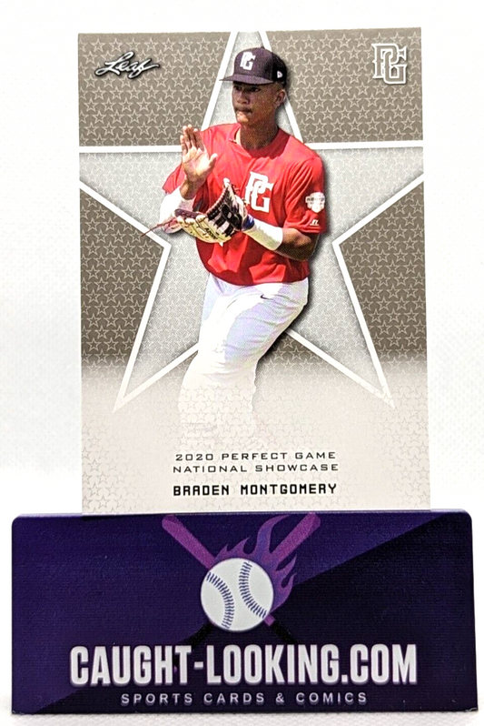 Braden Montgomery - 2020 Leaf Perfect Game #10 Perfect Game "1ST EVER PRINTED"
