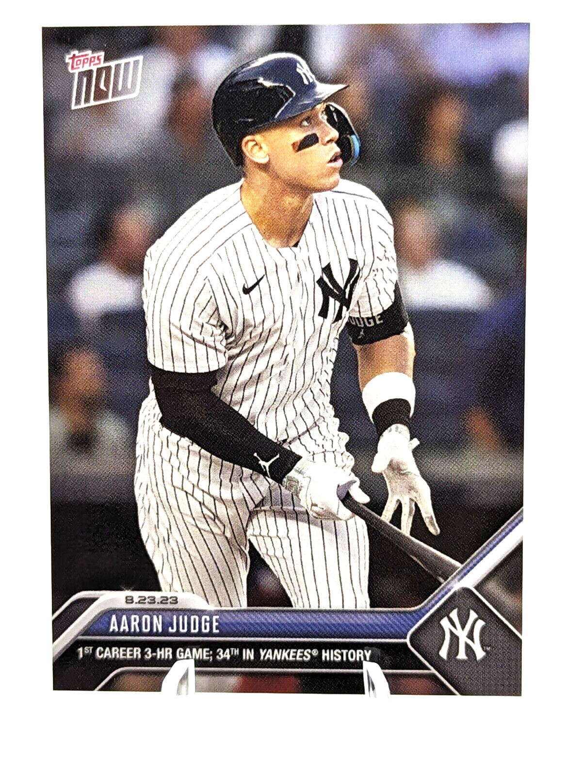 Aaron Judge 3 Home Runs 34th Yankees History 2023 MLB TOPPS NOW Card 754