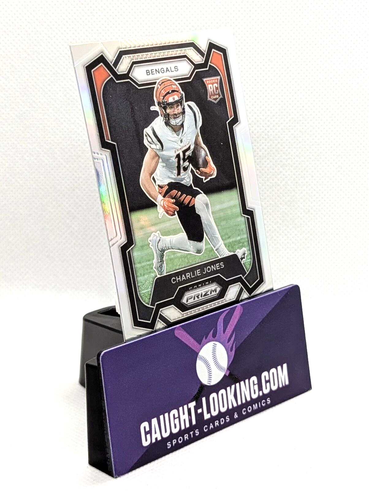 Charlie Jones - 2023 Panini Prizm #317 Refractor RC Bengals