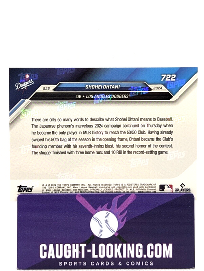 Shohei Ohtani - 2024 Topps Now #722 - 1st 50/50 Player in MLB History