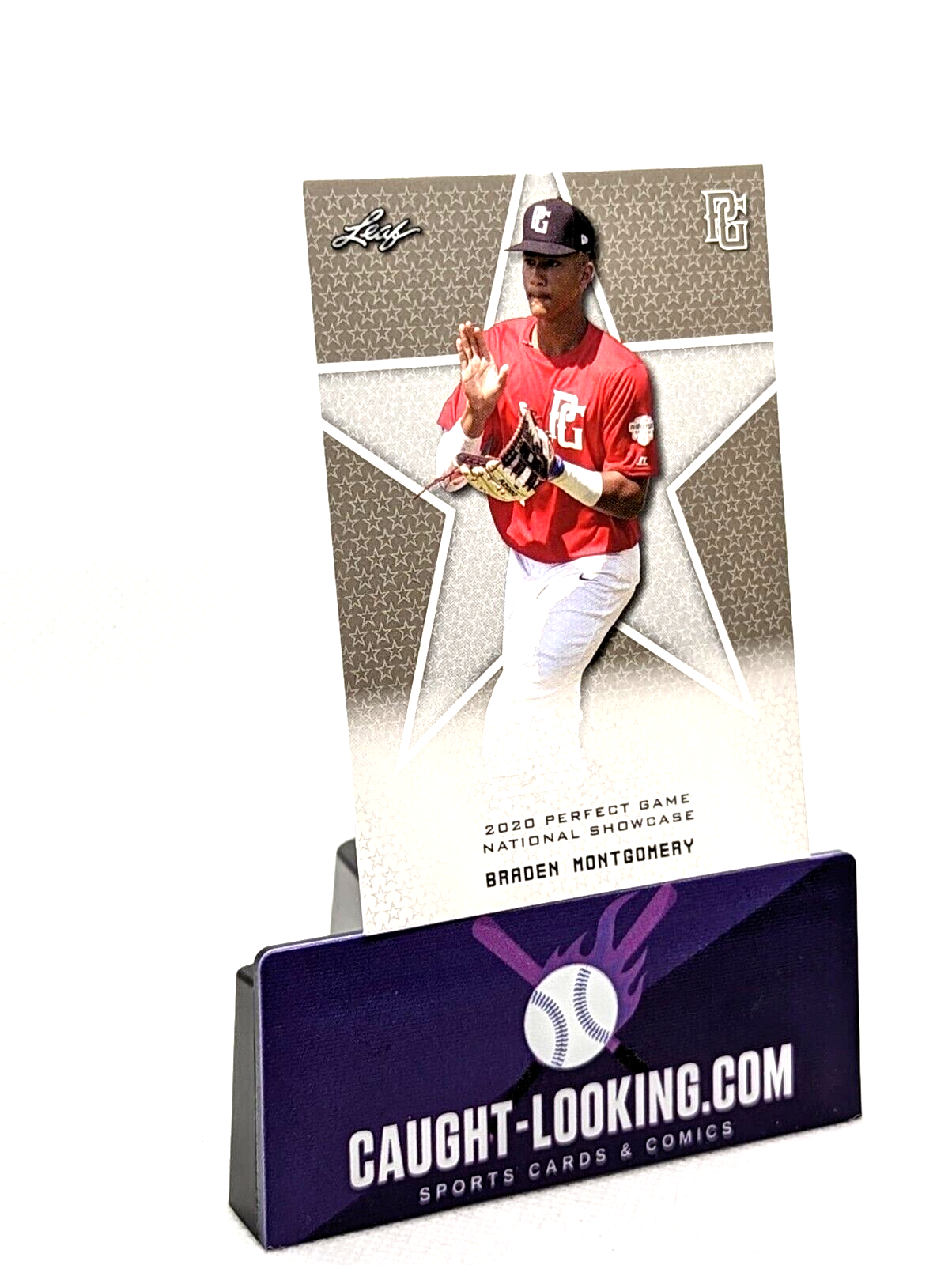 Braden Montgomery - 2020 Leaf Perfect Game #10 Perfect Game "1ST EVER PRINTED"