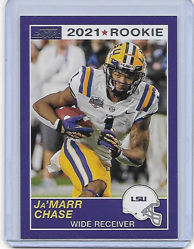 Ja'Marr Chase #62 2021 Panini Chronicles Draft Pick Rookie RC Bengals LSU