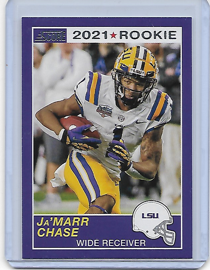 Ja'Marr Chase #62 2021 Panini Chronicles Draft Pick Rookie RC Bengals LSU