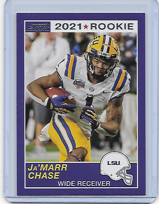 Ja'Marr Chase #62 2021 Panini Chronicles Draft Pick Rookie RC Bengals LSU