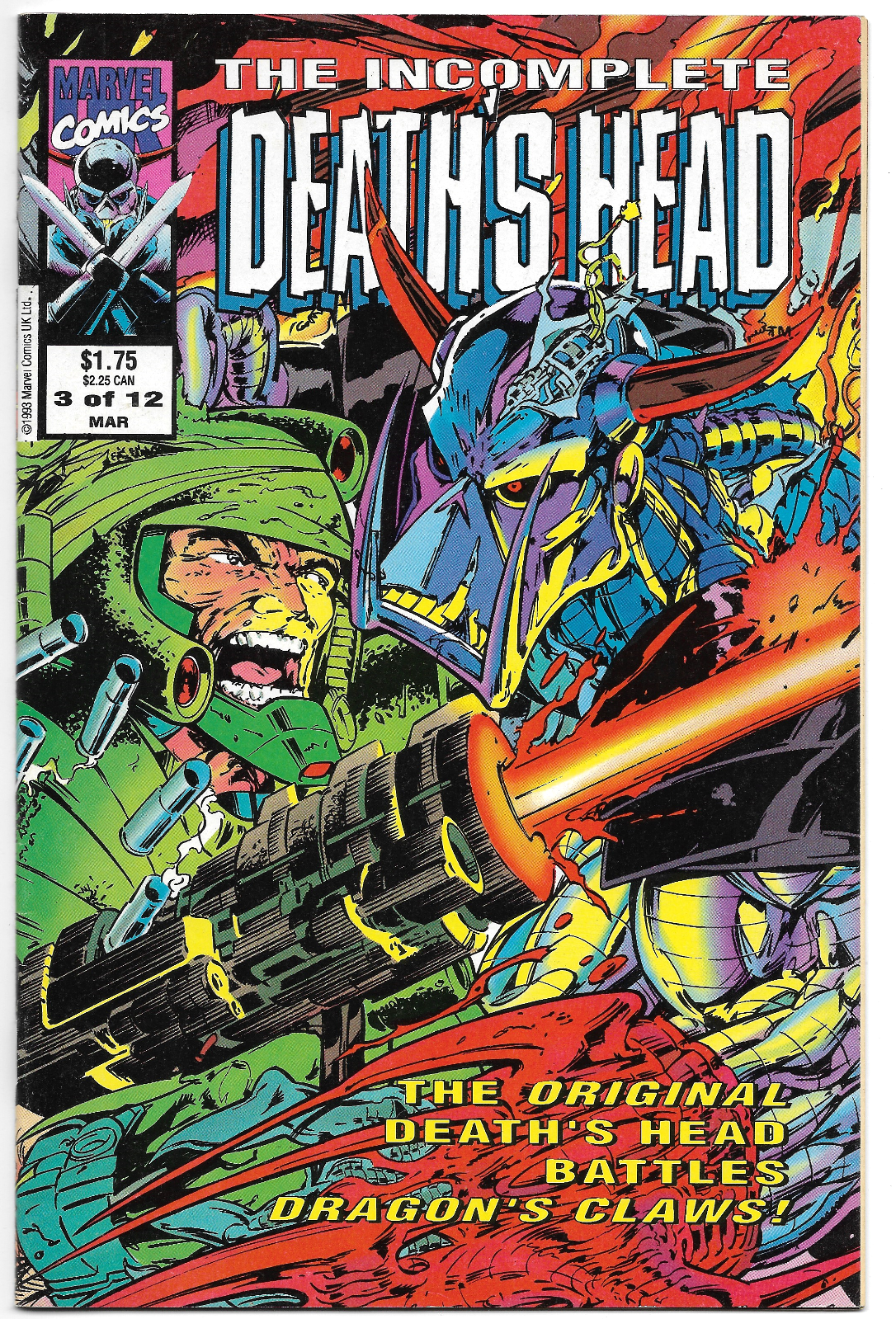 The Incomplete Death's Head #3 (Marvel Comics March 1993)