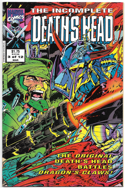 The Incomplete Death's Head #3 (Marvel Comics March 1993)