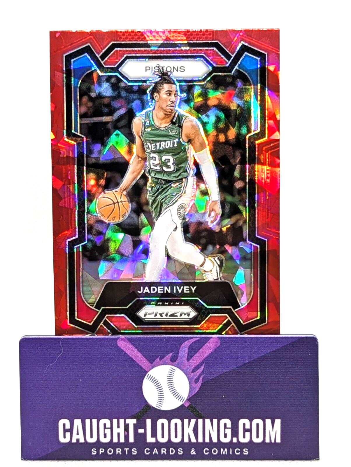 Jaden Ivey [Red Ice] #52 2023-24 Panini Prizm Detroit Pistons