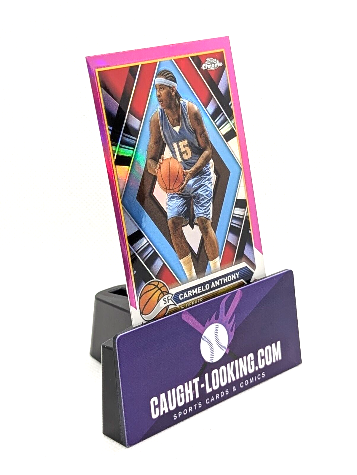 2023-24 Topps Chrome - Pink Refractor #27 Carmelo Anthony