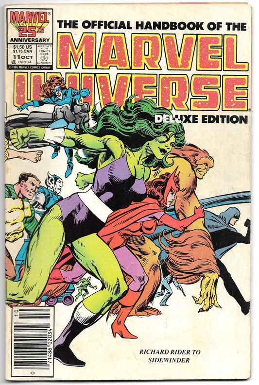 The Official Handbook of the Marvel Universe Deluxe Edition #11 1986 Comic