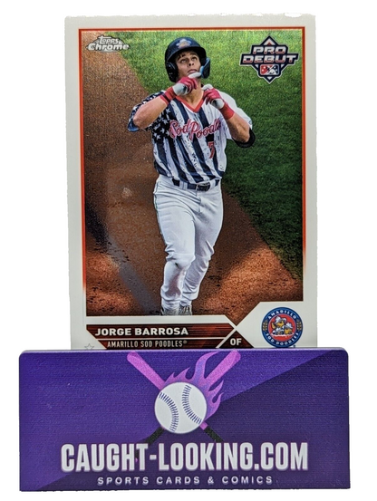 2023 Pro Debut Chrome Base #PDC-21 Jorge Barrosa - Amarillo Sod Poodles