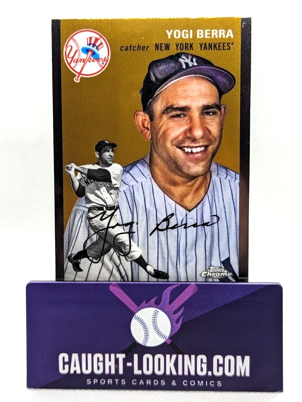 Yogi Berra - 2023 Topps Chrome Platinum Anniversary #430 NY Yankees