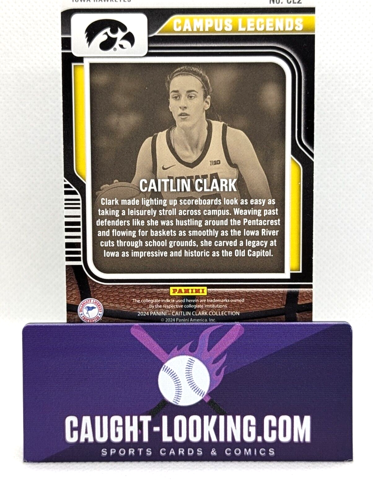 Caitlin Clark 2024 Caitlin Clark Collection #CL2 Contenders Campus Legends