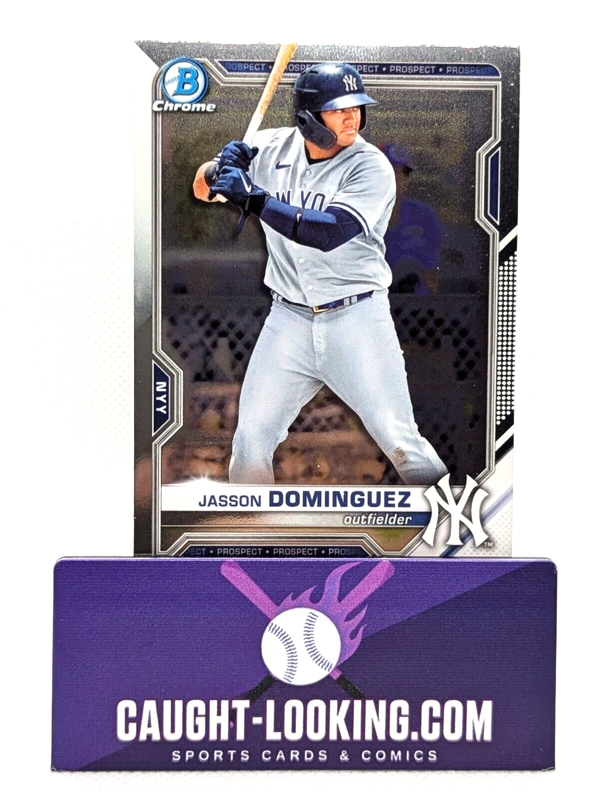 Jasson Dominguez - 2021 Bowman Draft Chrome #BDC-77 (RC)