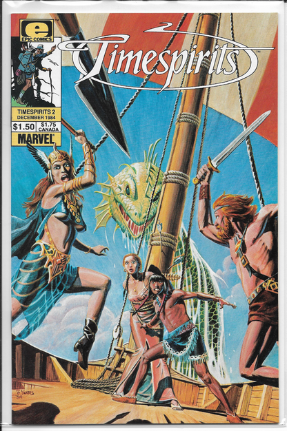 Timespirits #1 & #2 - 1984 Epic Comic - Never Read! Never Opened! See Scans.