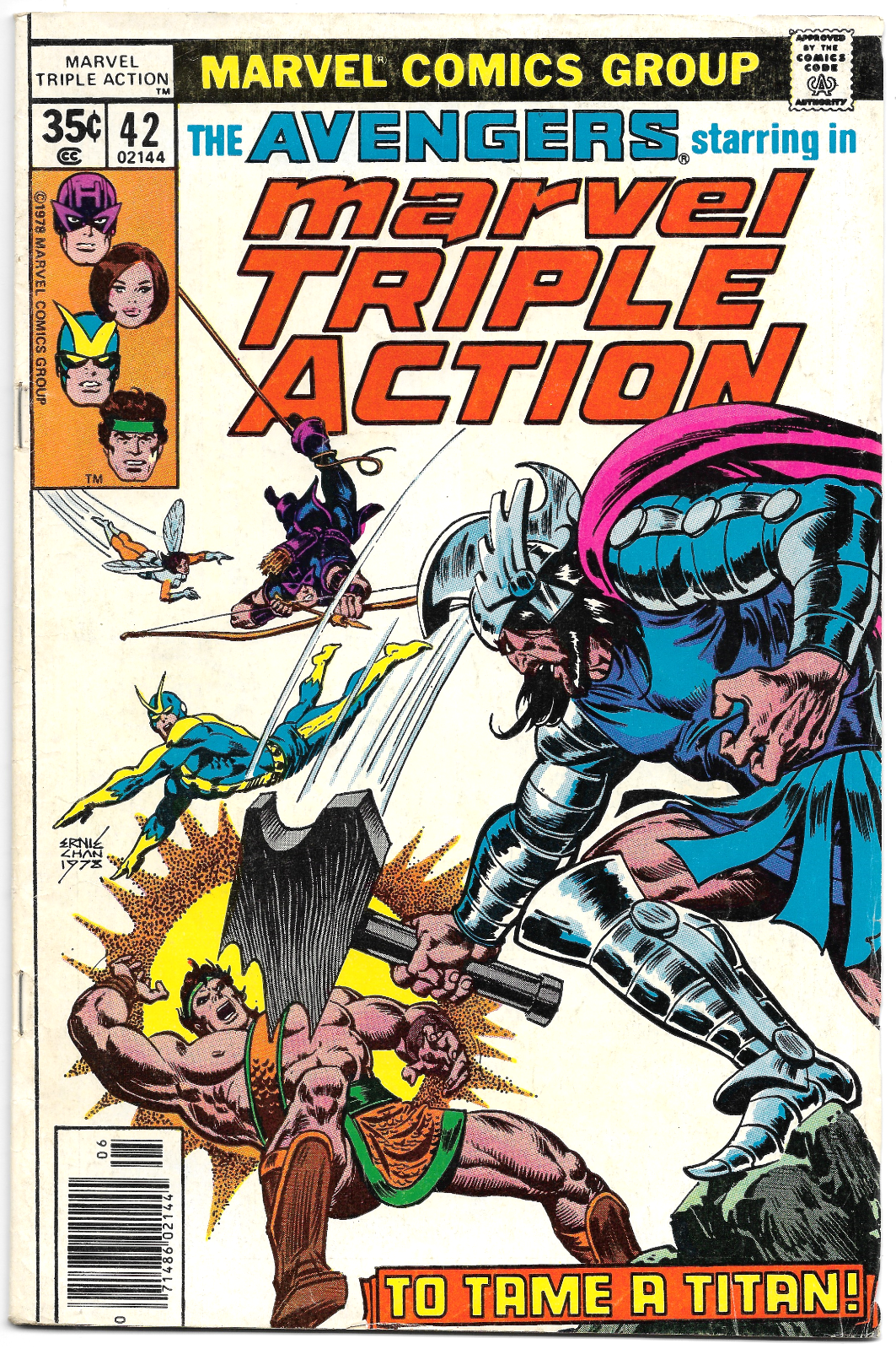 Marvel Triple Action #42 "To Tame a Titan!" 1978 Marvel Comics