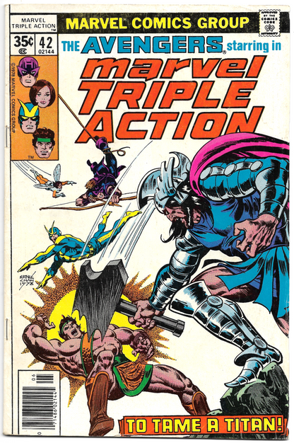 Marvel Triple Action #42 "To Tame a Titan!" 1978 Marvel Comics