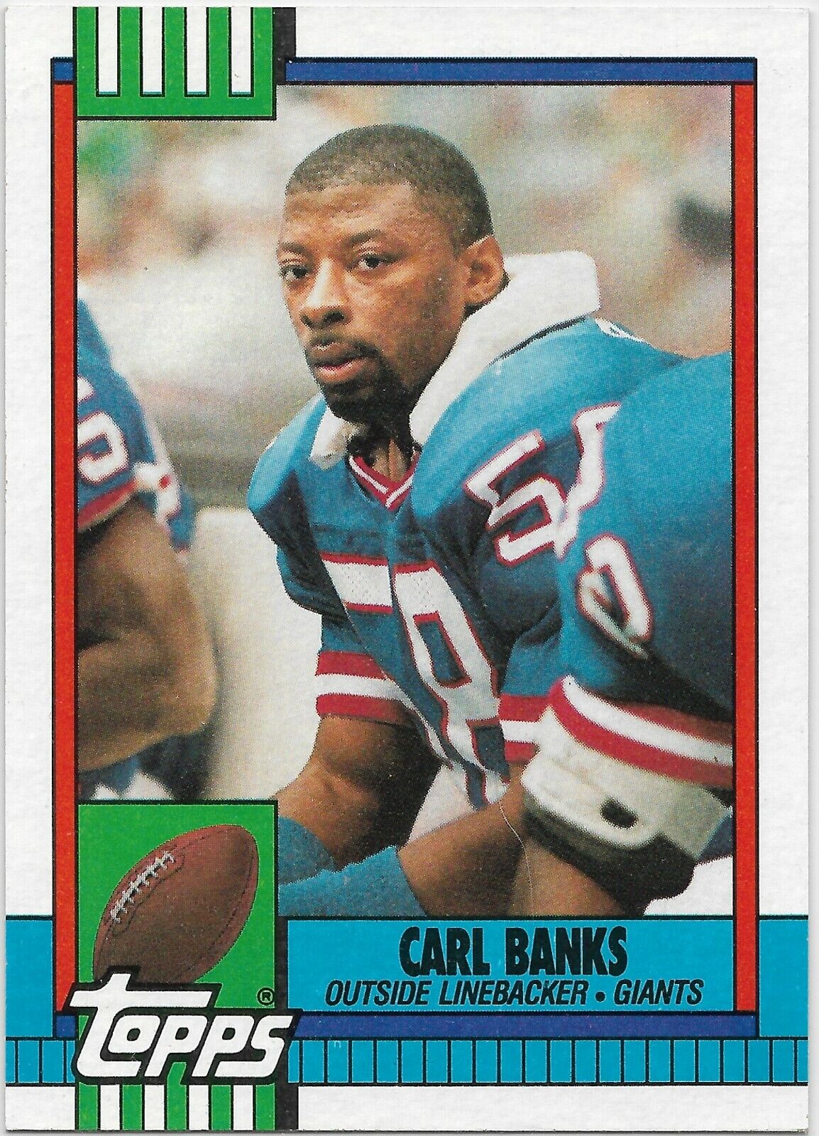  Carl Banks #53 - 1990 Topps NY Giants