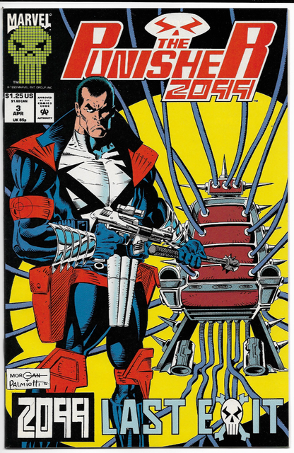 Punisher 2099 #3 1993 Marvel Comic Book Copper Age High Grade