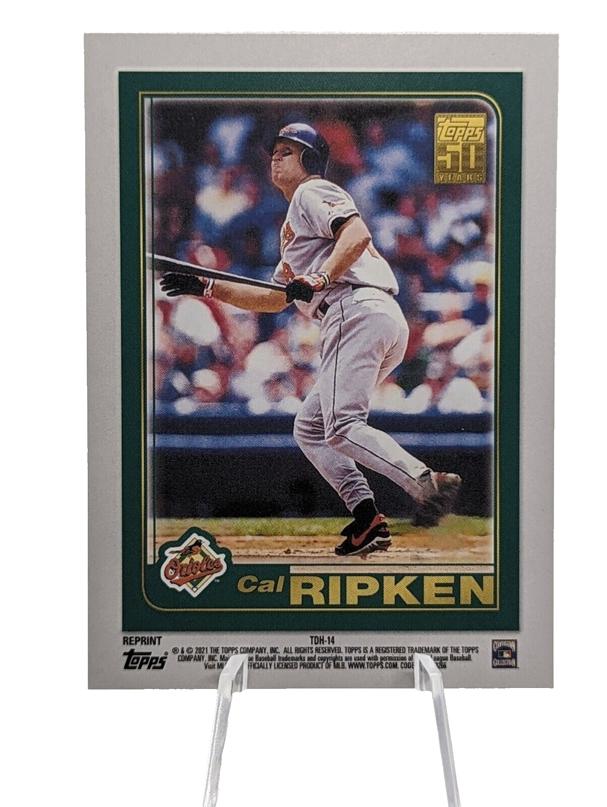 Cal Ripken Jr #TDH-14 2021 Topps Double Headers Baltimore Orioles