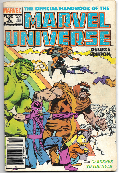 Official Handbook Of The Marvel Universe: Deluxe Edition #5 - 1986 Marvel Comics