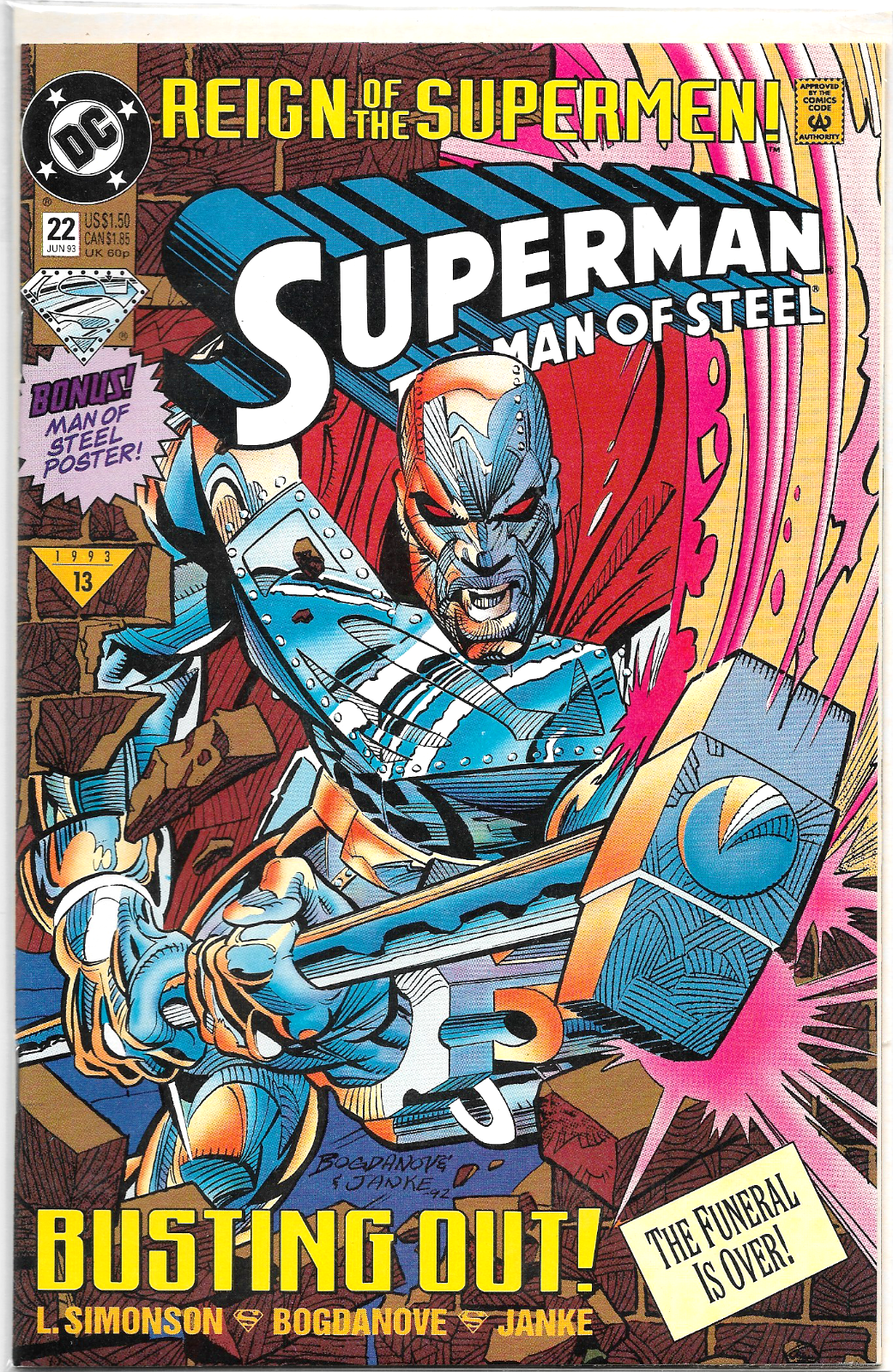 Superman: The Man Of Steel #22 1993 DC Comics