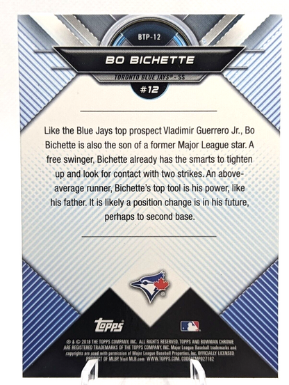 Bo Bichette #BTP-12 2018 Bowman Bowman Scouts' Top 100   Toronto Blue Jays